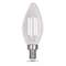Feit Electric Feit White B10 E12 (Candelabra) Filament LED Bulb Soft White 100 Watt Equivalence 2 pk BPCTC100927WFL2 - alternate 6